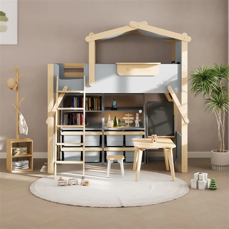 House Bunk Bed With Stairs factory